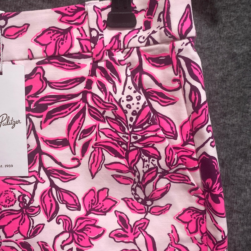 Lilly‎ Pulitzer Gretchen High Rise Shorts Elderflower Blossom Lil Escape Plan 6 - Picture 5 of 9